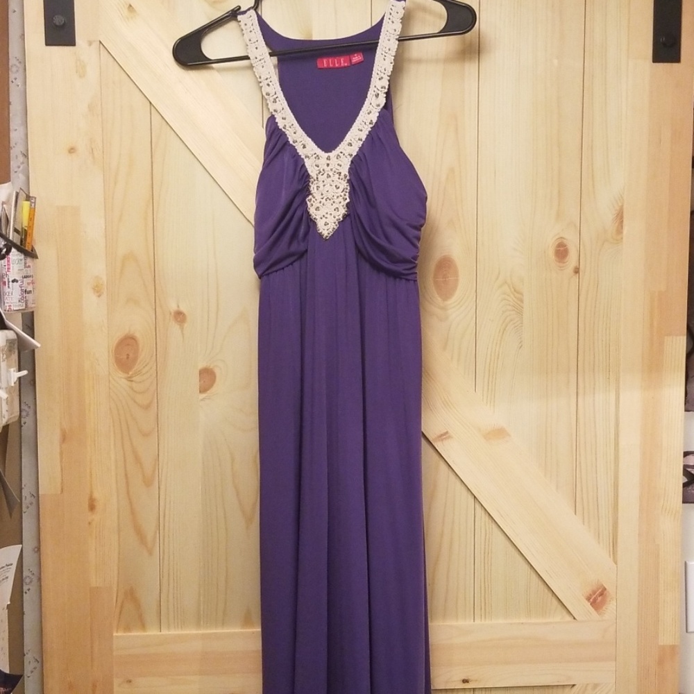 ELLE Purple Maxi Dress